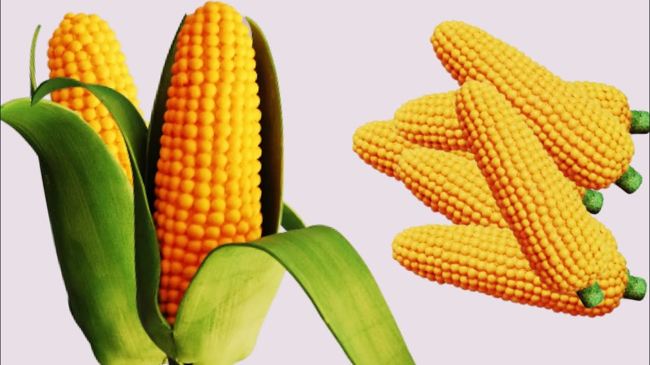 Corn craft making idea/thermocol corn making/diy corn craft