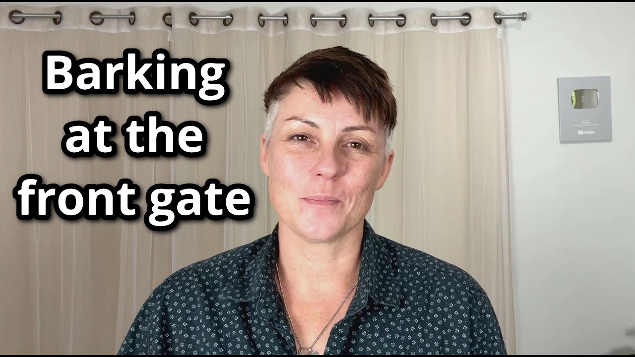 Barking from inside the home or behind a fence
