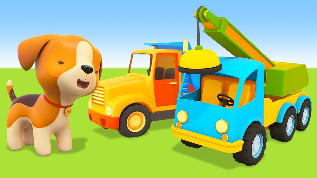 Vamos chamar os veículos de serviço e brincar com o cachorrinho! 🚛 Desenhos animados em português