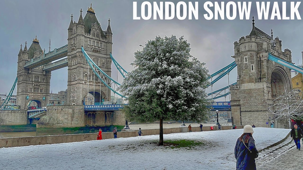 London SNOW Walk ⛄ Finally Snowing North London 2026 | London Street Walk tour in Snow