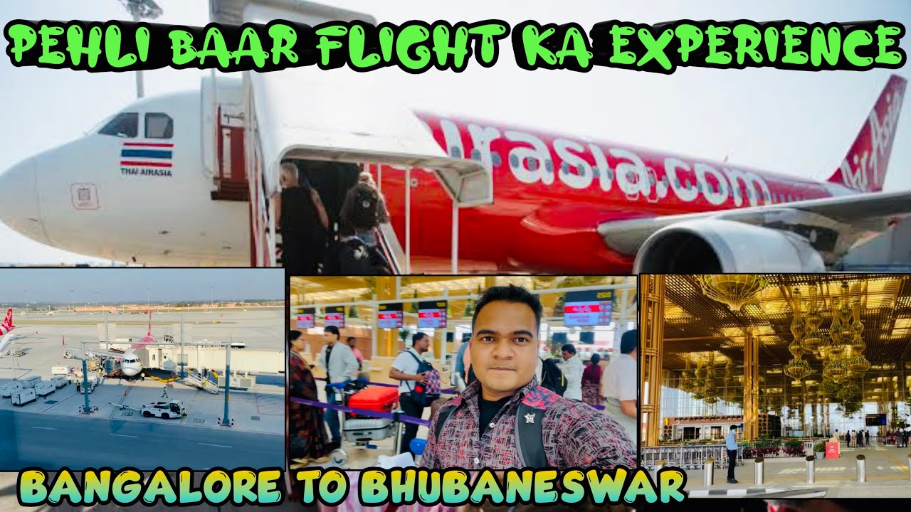 Bangalore To Bhubaneswar In Flight ||First Time In Flight