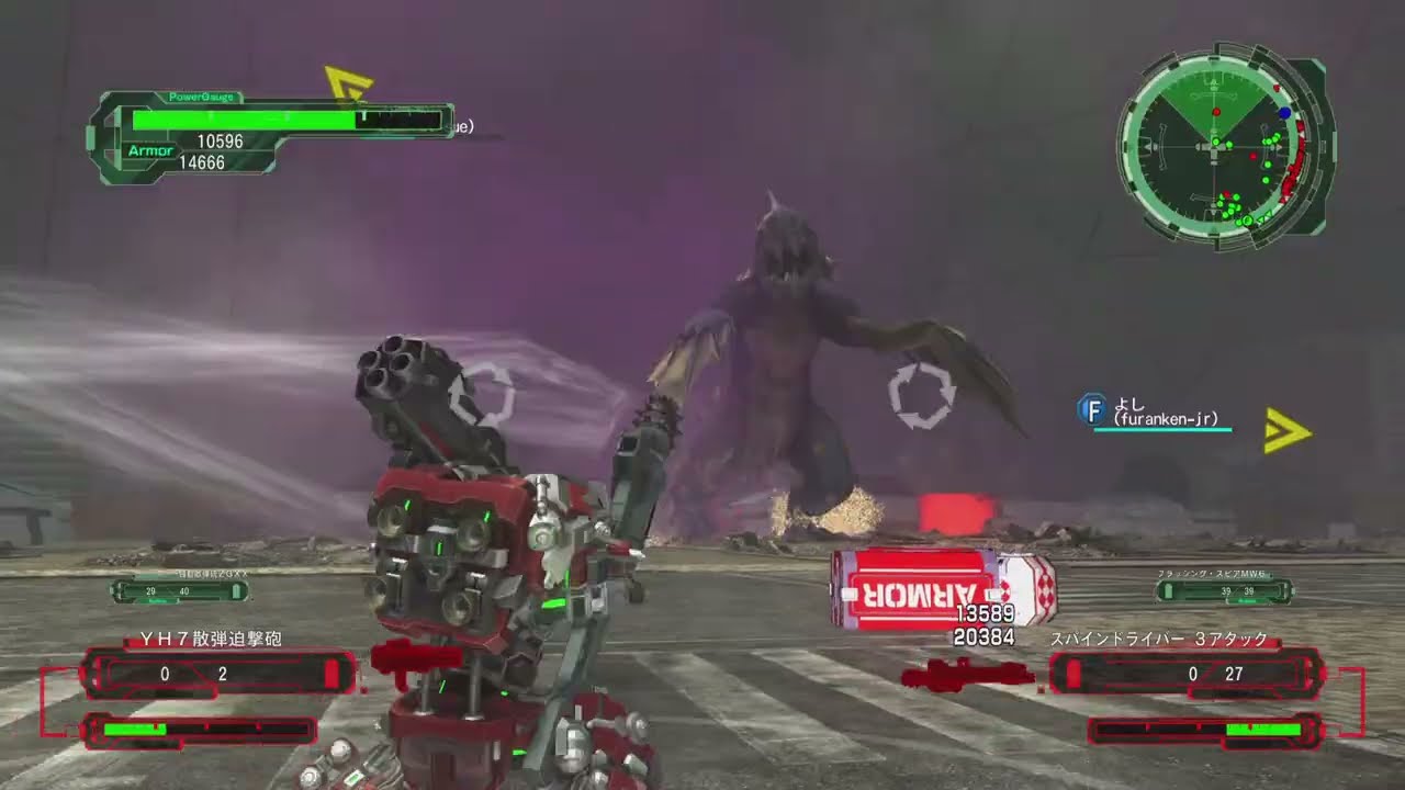 地球防衛軍６_高機動フェンサー3人　激戦地で火力を叩き込め！！作戦　DLC2  M34 　ザ·ポイズン