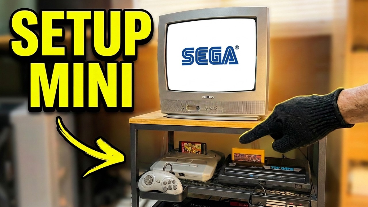 SETUP RETROGAMER para um ESPAÇO PEQUENO e de BAIXO CUSTO| mini setup para GAME ROOM