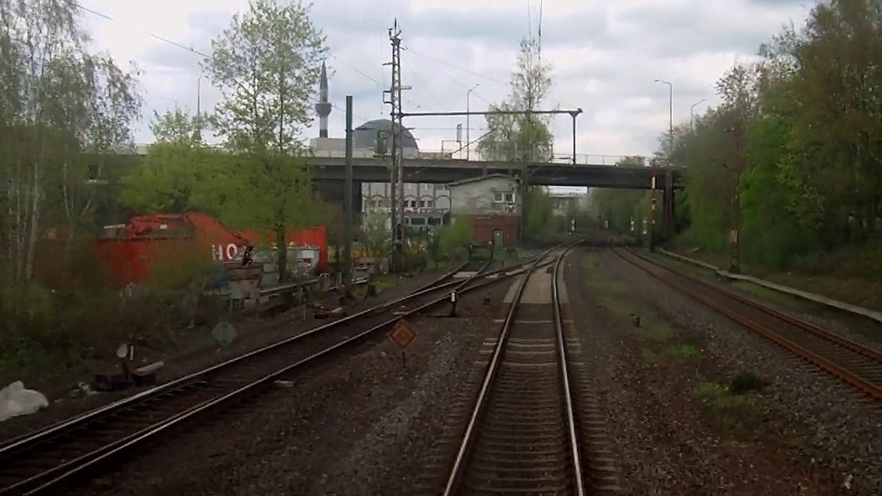 Fahrt von Duisburg nach Köln über die Rheinische Güterzugstrecke 15.04.2018