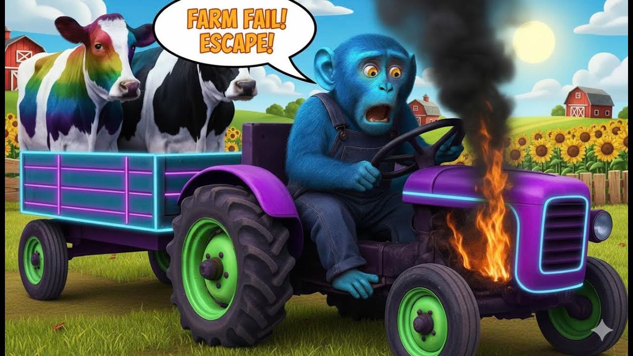 This Monkey Is A Better Mechanic Than You! 🔧 You Won't Believe How He Fixes This Tractor!