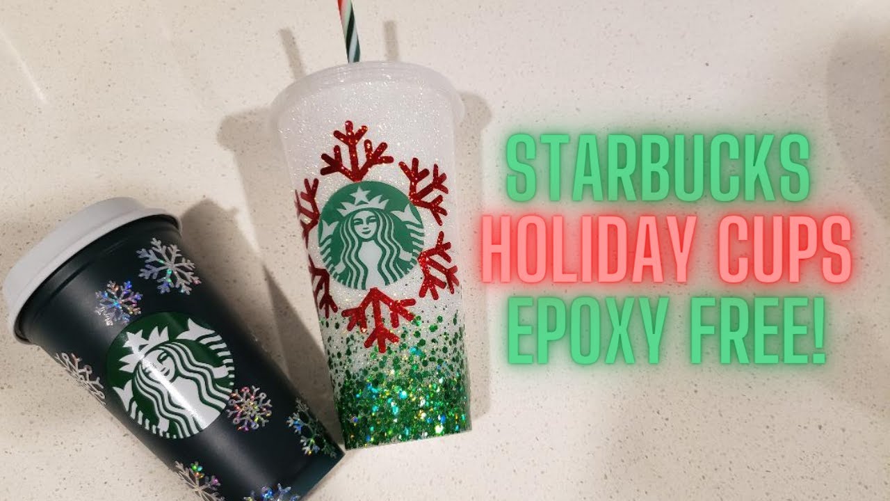 DIY Starbucks Holidays Cups - Epoxy Free! I Period Six Designs