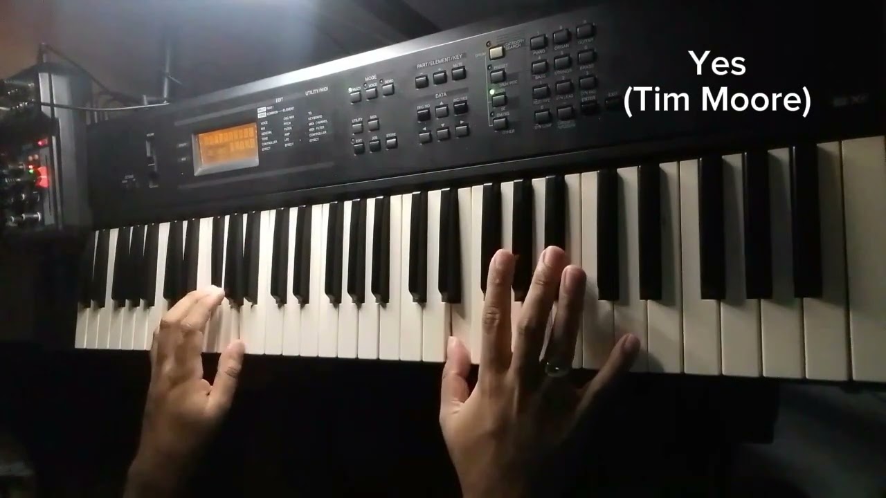 Riffs famosos dos anos 80 no teclado