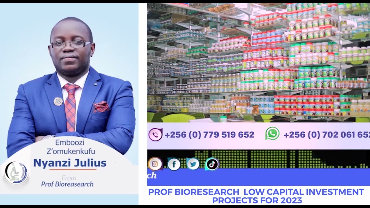 LOW CAPITAL INVESTMENT PROJECTS FOR 2023 WITH OMUKENKUFU NYANZI JULIUS