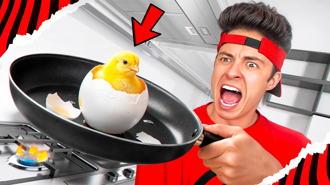 ACHEI UM OVO COM UM PINTINHO DENTRO! *Quase comi!