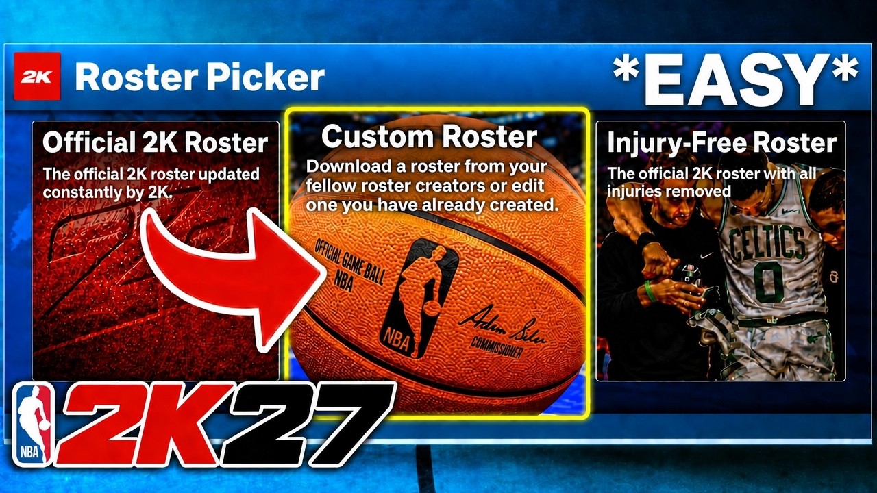 How to Use Custom Rosters in MyNBA on NBA 2k27