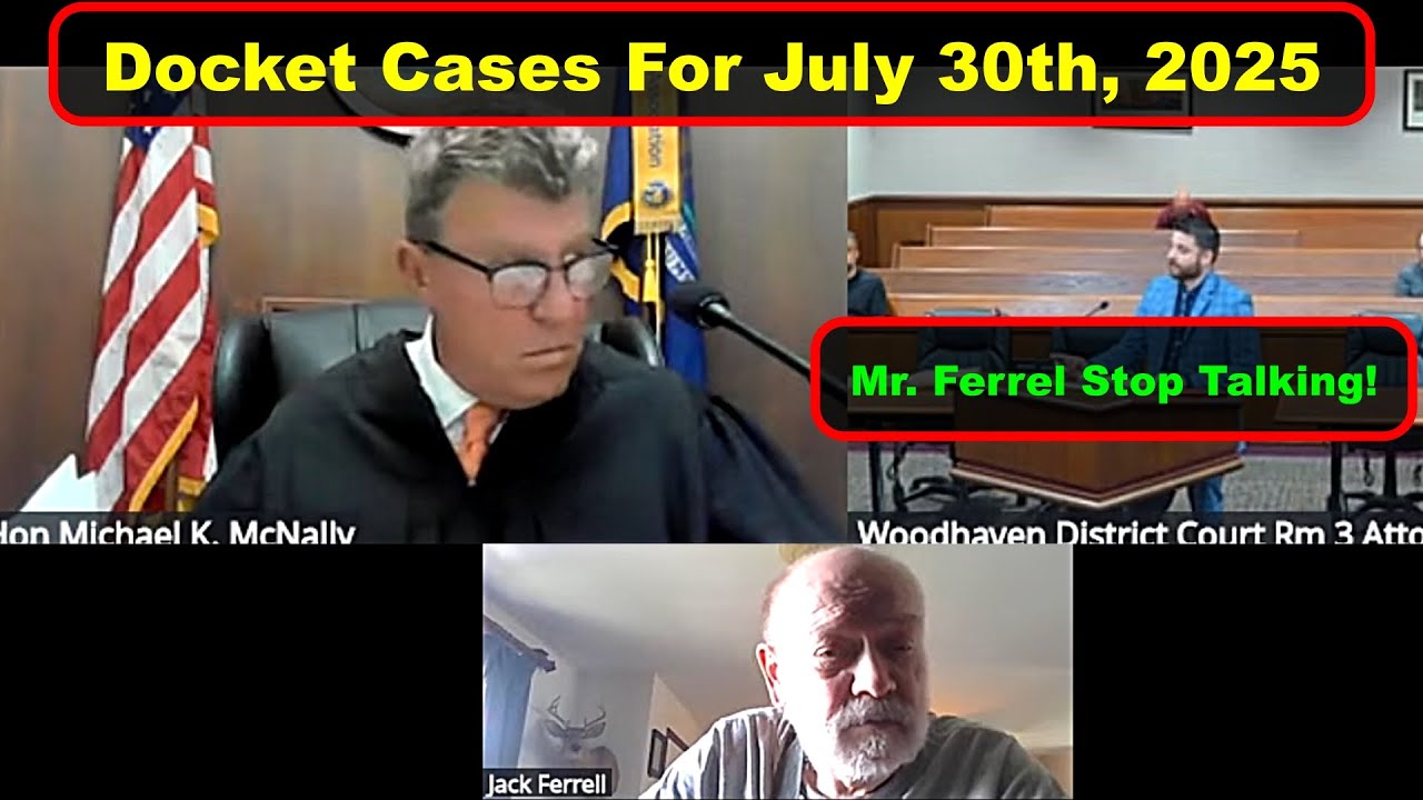 Judge McNally's Entire Docket  July 30, 2025 - Vikky's Court Watch