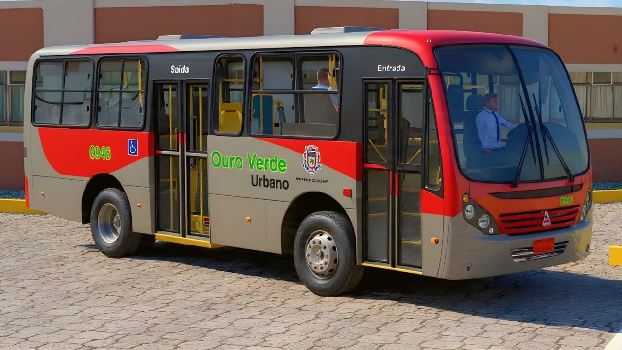 Skin Ouro Verde Urbano Sumaré - Neobus spectrum City Agrale MA 15
