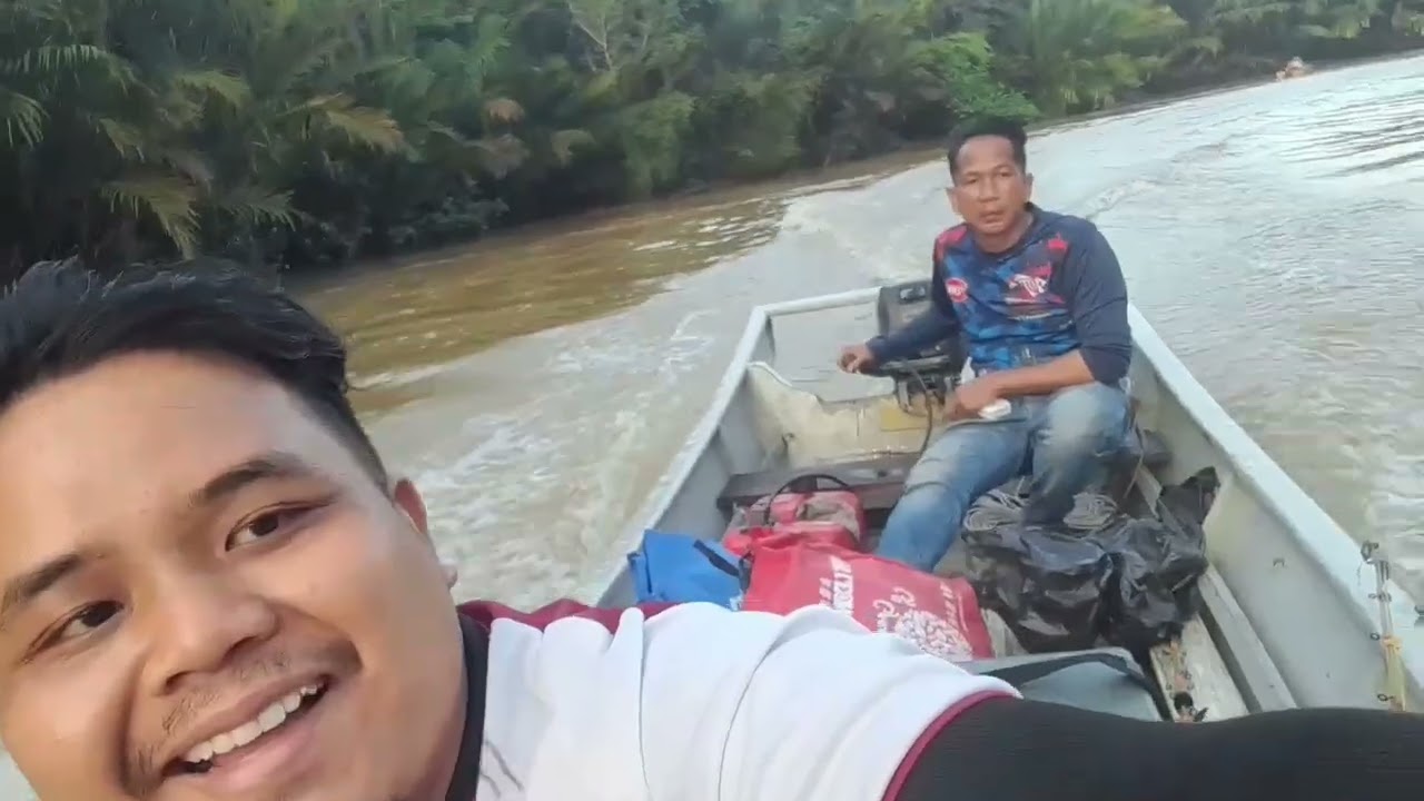 Mancing di bekenu miri lumayan dapat udang galah besar 