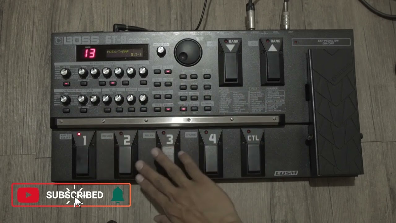 Boss GT-8 Guitar Multi Effects Processor Demo