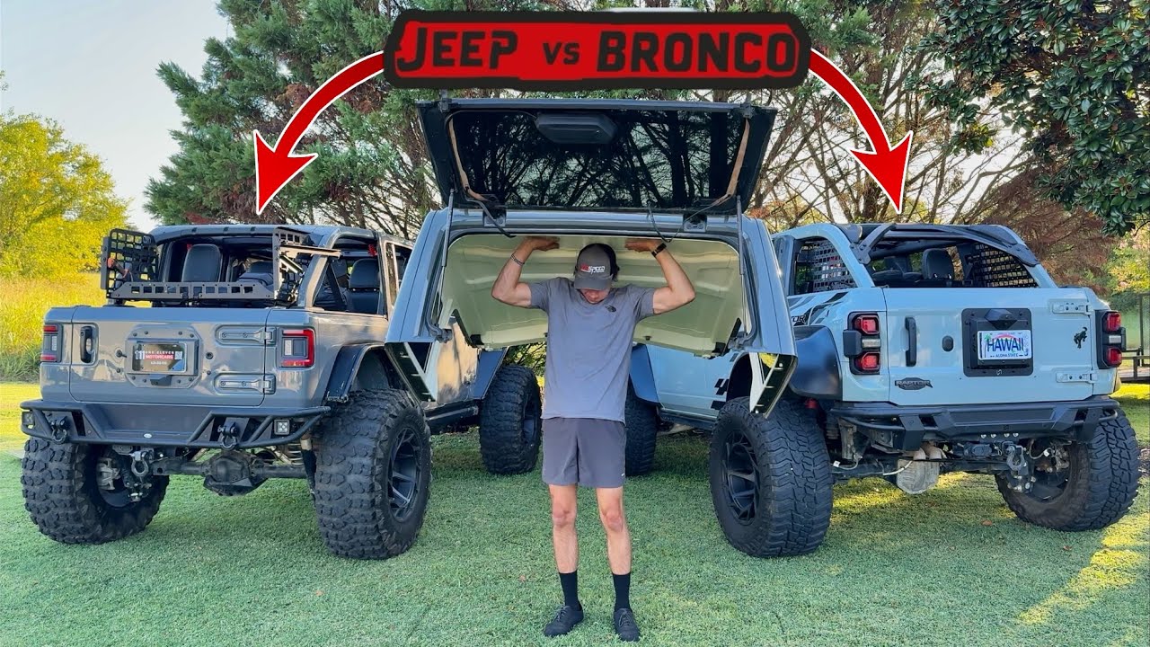 Which Top Comes Off Faster? Jeep Wrangler vs Ford Bronco