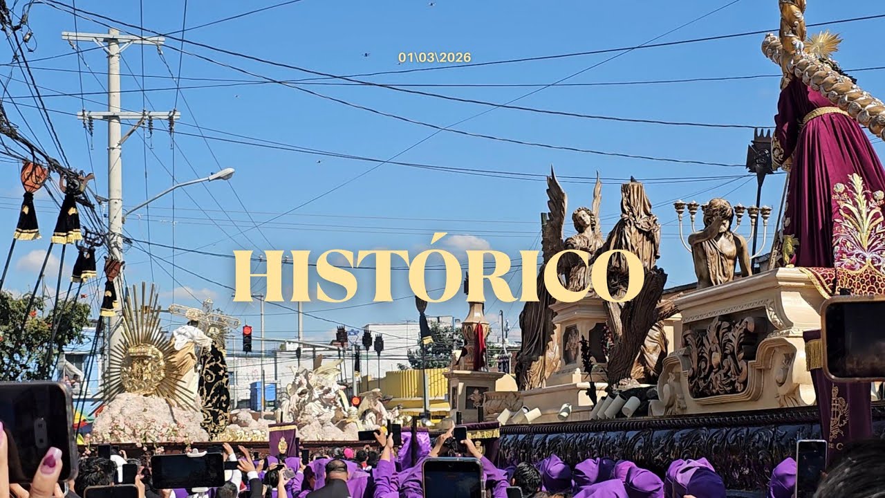 HISTORICO | Paso de Jesús de la Justicia por La Recolección y salida de la Virgen de soledad