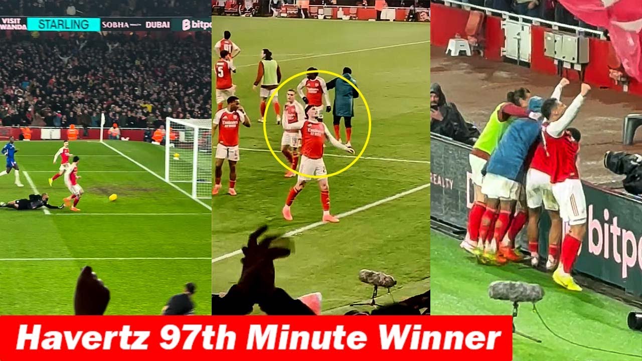 Arsenal Fans Reactions to Kai Havertz Goal vs Chelsea