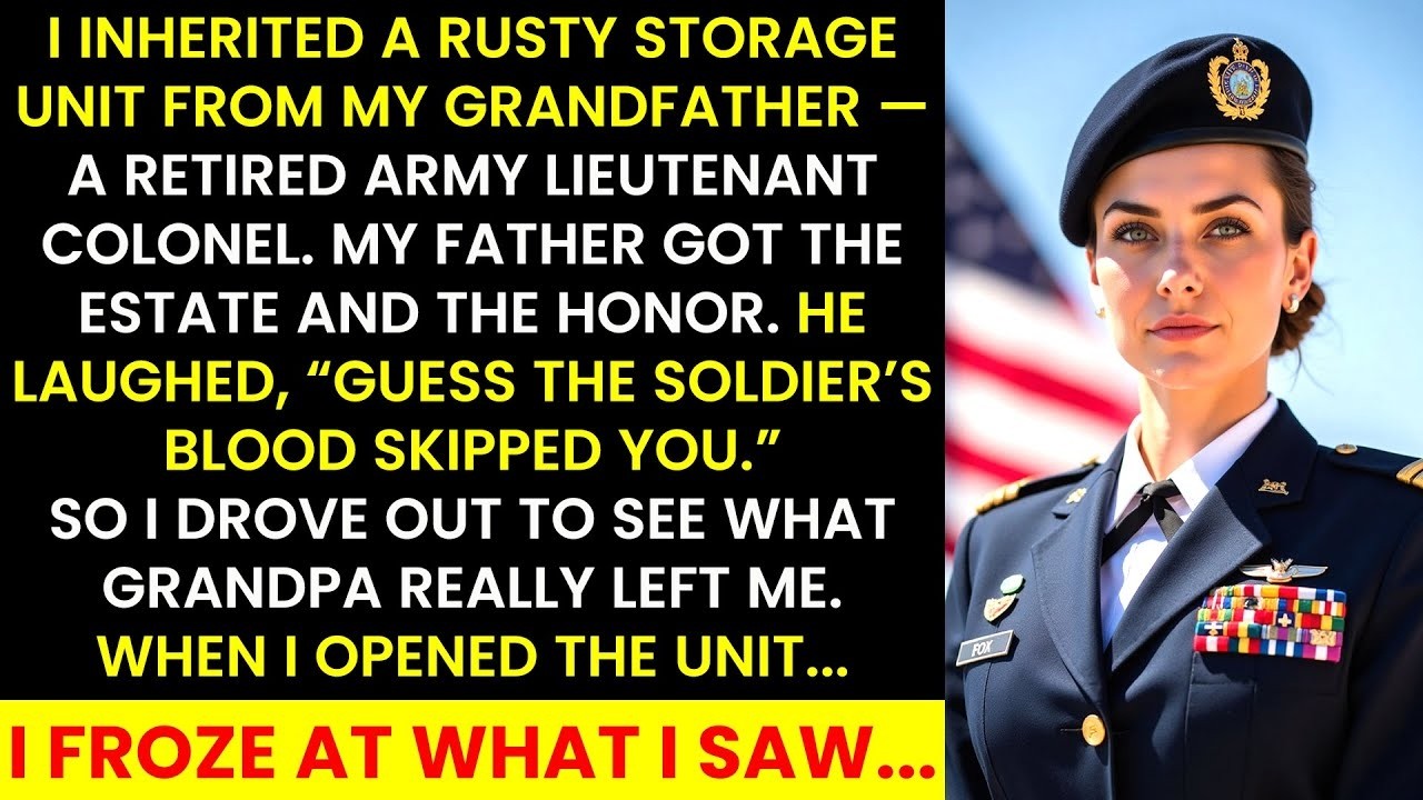 I Inherited a Rusty Storage Unit from My Grandfather —a Retired Army Colonel But When I Opened It
