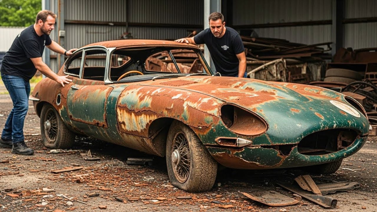This 1963 Jaguar E-Type Was Left to Rot… ASMR Car Restoration From Abandoned Condition Looking New