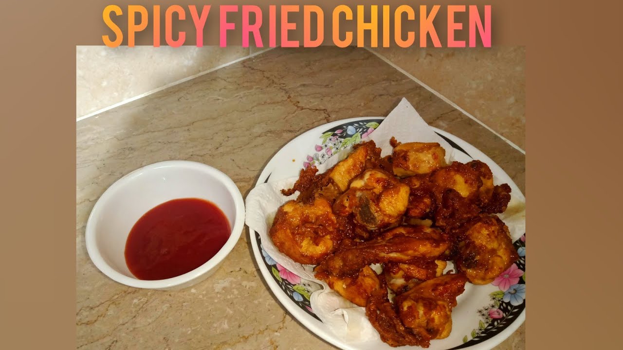 Spicy 🔥 fried chicken 🐔 with English subtitles recipe by AL AWAN'S KITCHEN