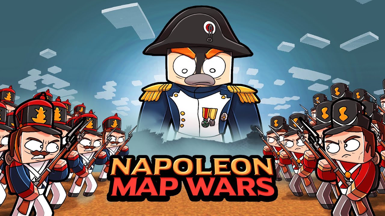 NAPOLEON MAP WARS - France vs British vs Prussia! (Minecraft)