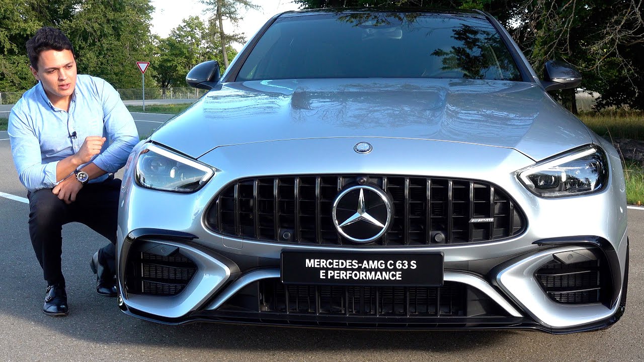 Mercedes AMG C63 S 2023 года выпуска — новый седан мощностью 680 л.с. Обзор звука, интерьера, экс...