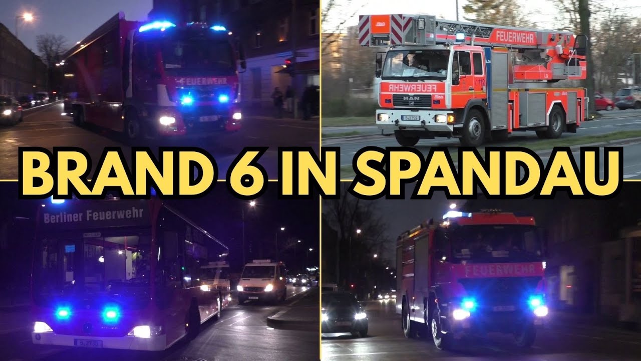 [Brand 6] ELW2, MTF3, TLF, LF und verschiedene Sonderfahrzeuge | Einsatzfahrten Berliner Feuerwehr