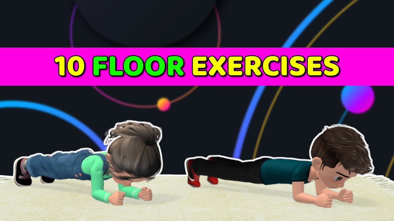 10 FLOOR EXERCISES TO PREVENT WEIGHT GAIN: FULL BODY KIDS WORKOUT