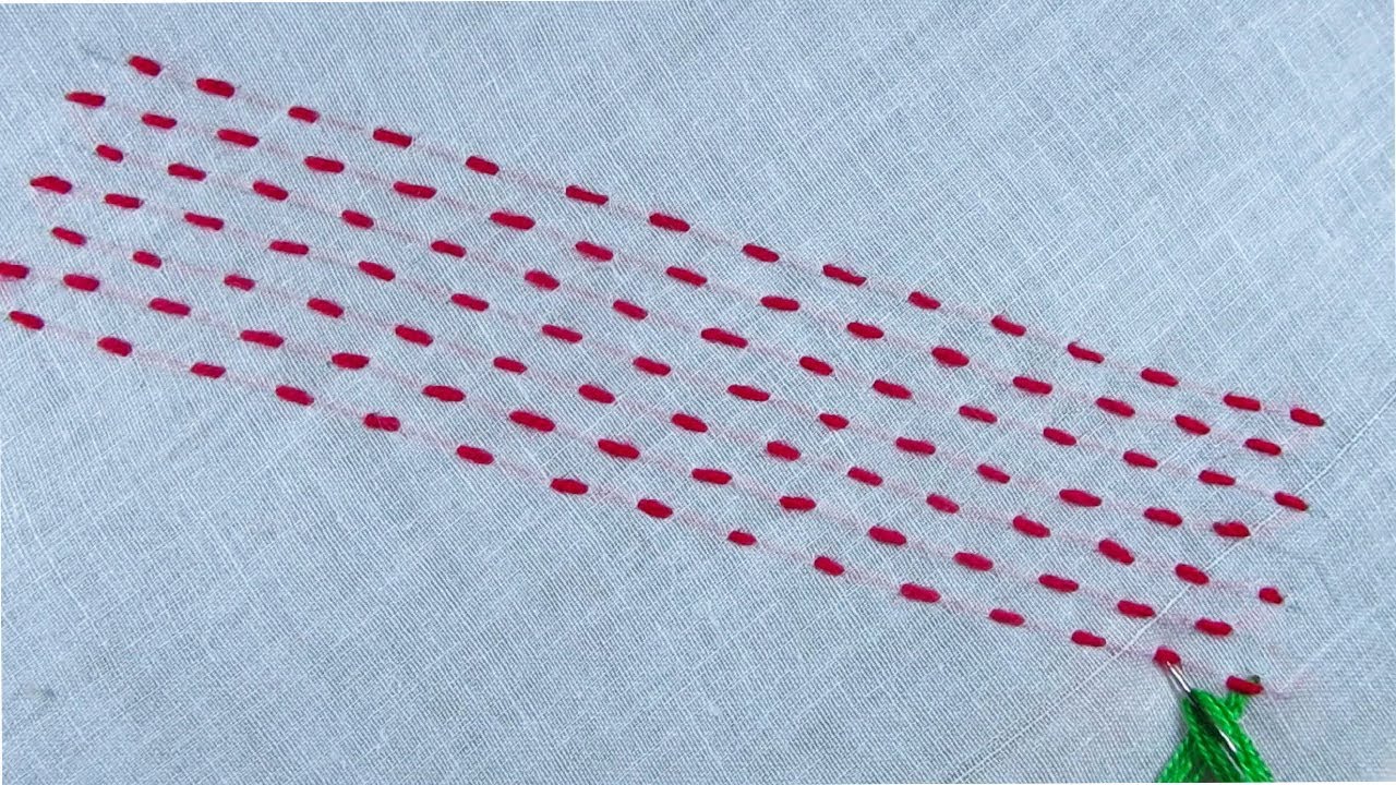 Hand embroidery border line, Nakshi kantha design by SR Embroidery