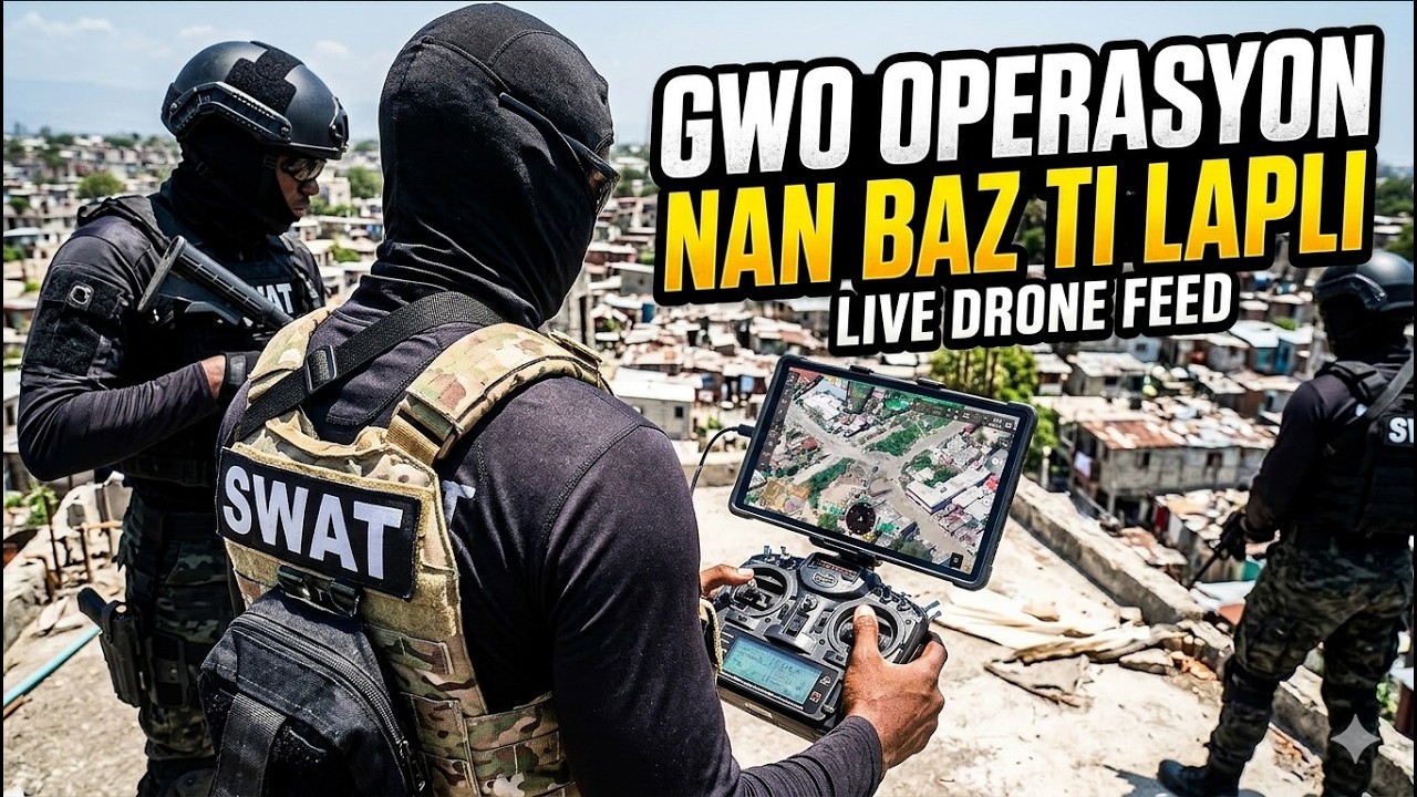 BÒN NOUVÈL - Lapolis mennen gwo Operasyon nan baz Chèf Bandi TI LAPLI , 4èm avni ak drone