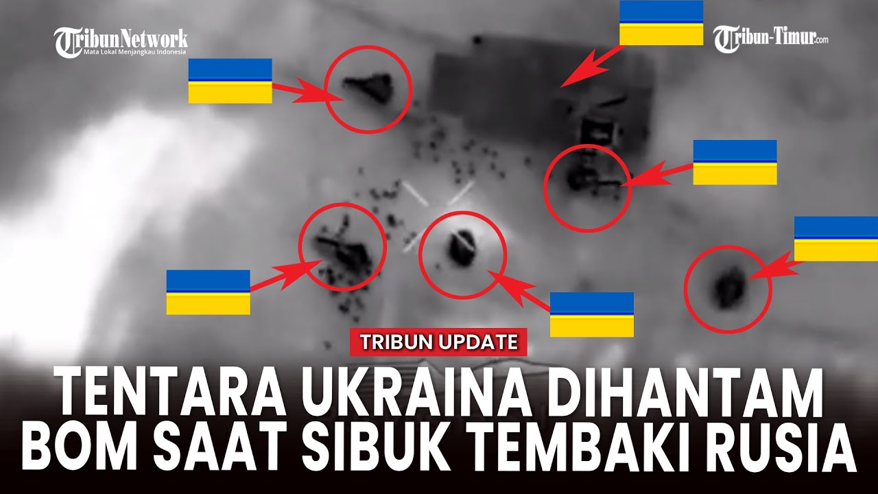 [FULL] Tentara Ukraina Ketar-ketir saat Dihujani Granat, Langsung Kabur!