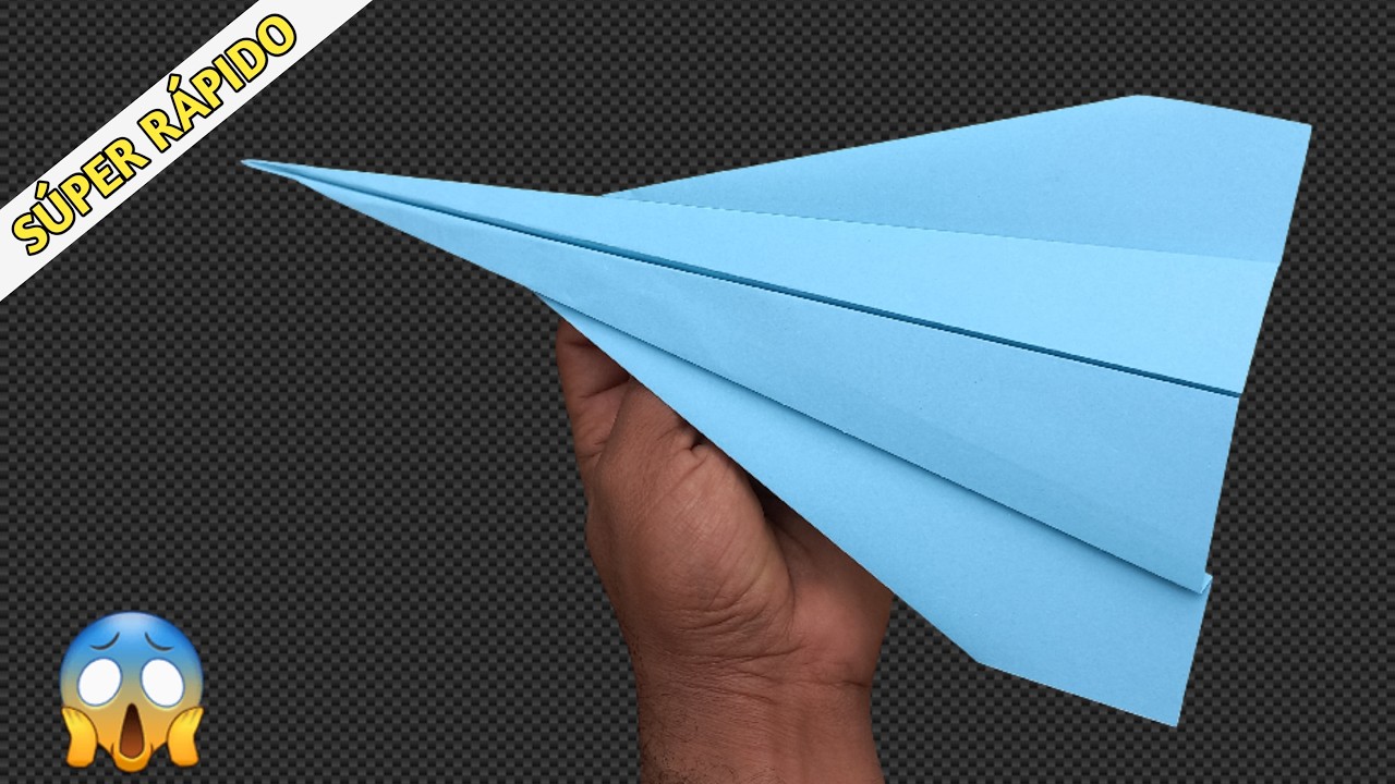 Avión de Papel Fácil que Vuela Increíblemente Rápido