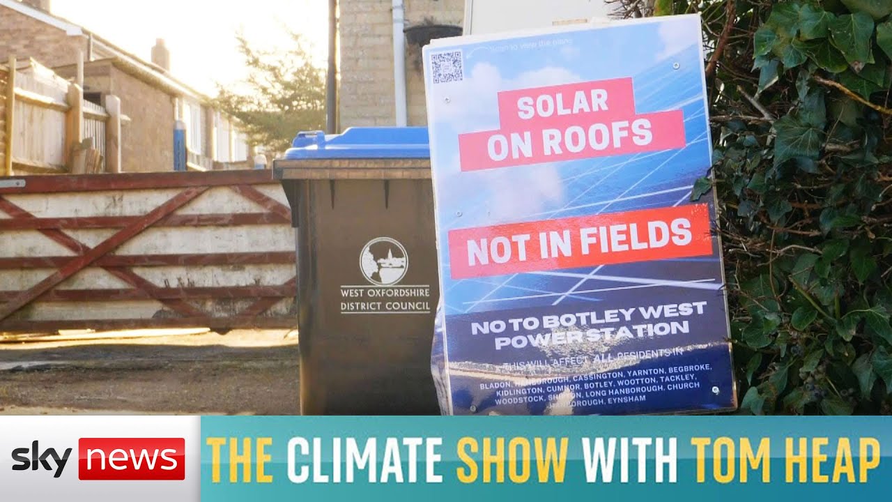 How should UK land be used - for solar panels or food crops?