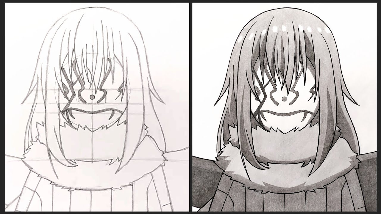 Cara Menggambar Rimuru Tempest - Tensei Shitara Slime Datta Ken | Step by Step