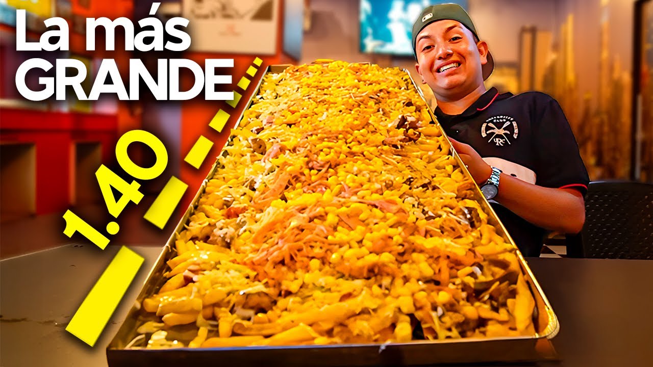 LA SALCHIPAPA MAS GRANDE DE COLOMBIA