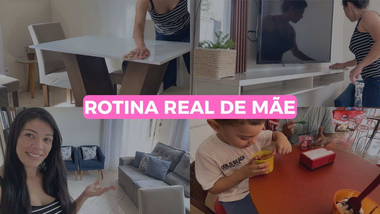 ROTINA REAL DE MÃE: limpeza, filhos, cansaço e um bolo de banana para adoçar o dia