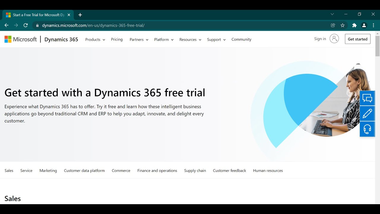 Dynamics 365 trial with personal email.