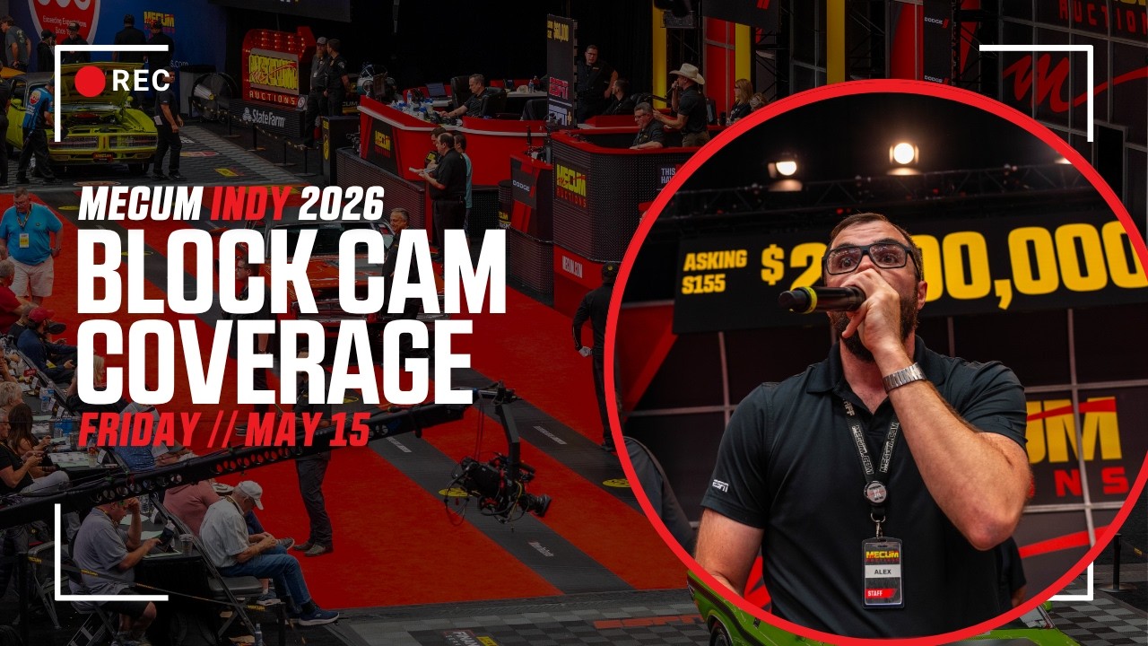 Mecum Indy Live Block Cam // Friday May 15th, 2026