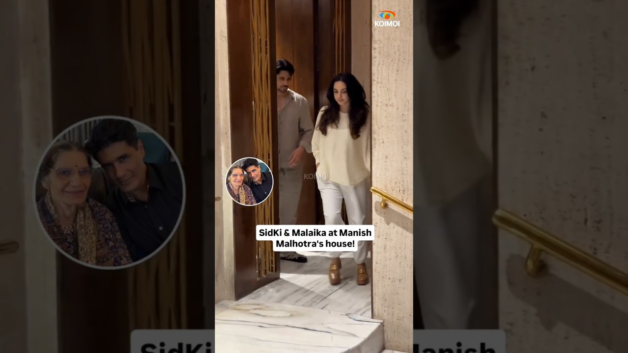 Сидхарт, Киара и Малаика почтили память Маниша Мальхотры в его доме после кончины его матери!