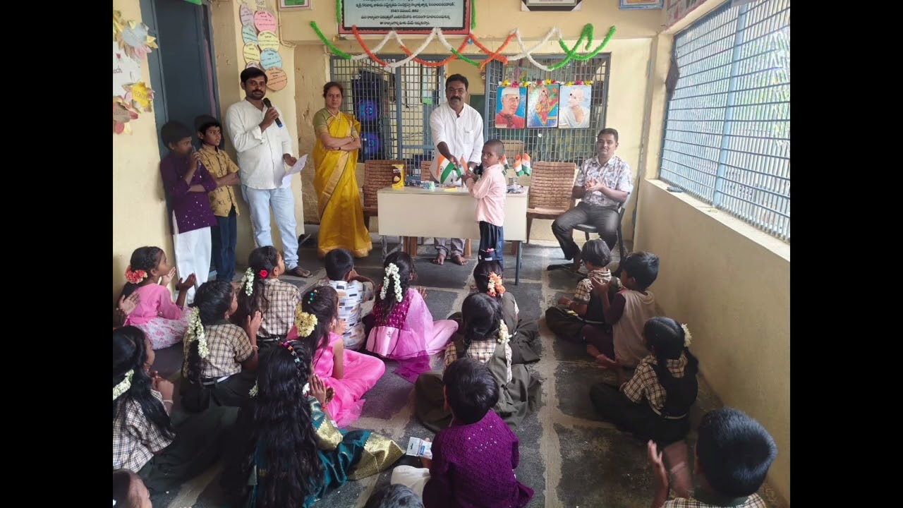 Independence day 2025 celebrations in Model primary school vemulapadu 