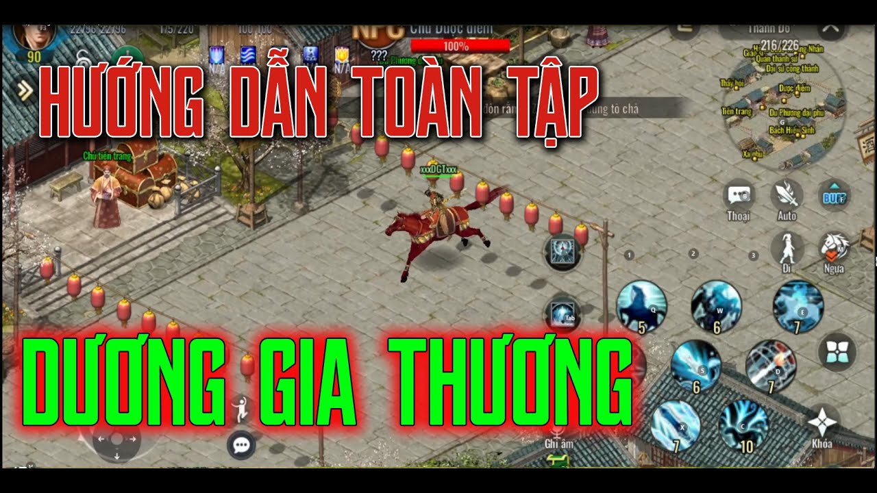 Hướng Dẫn To&agrave;n Tập Dương Gia Thương DGT V&otilde; L&acirc;m 2 phi&ecirc;n bản mobile