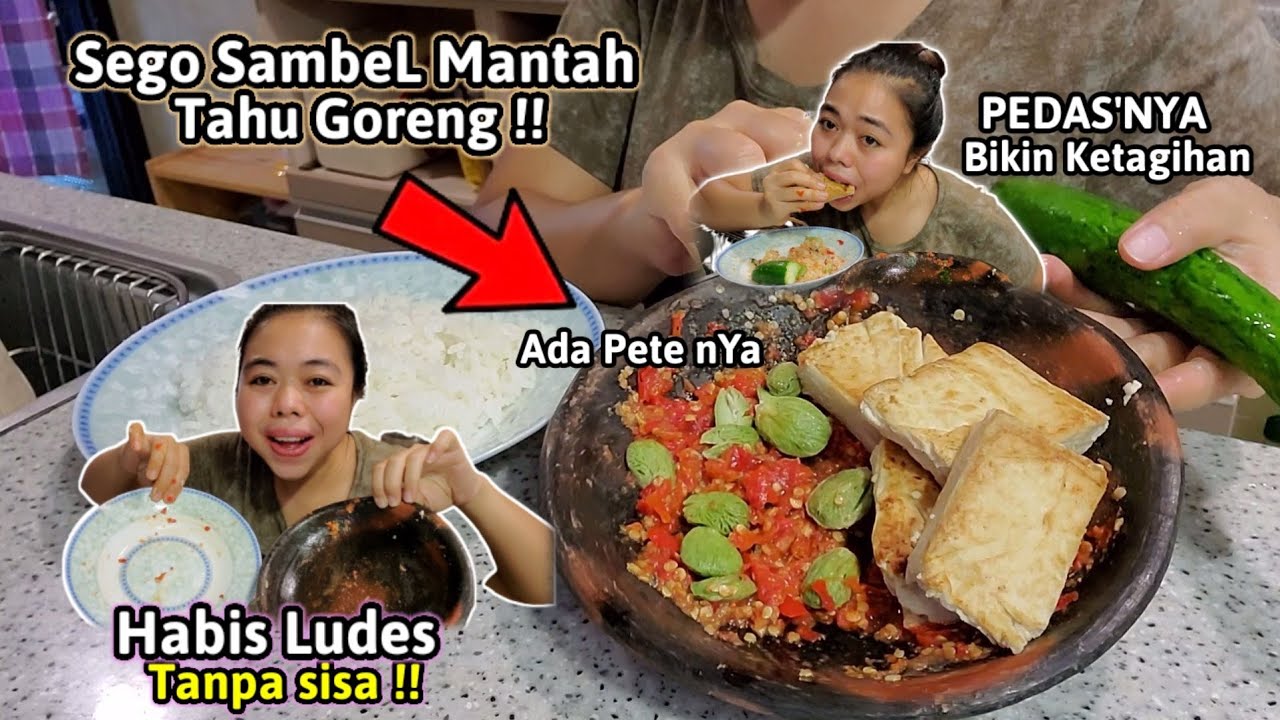 PEDAS NYA Sego SambeL Mentah ‼️ Sampai Keringetan Basah