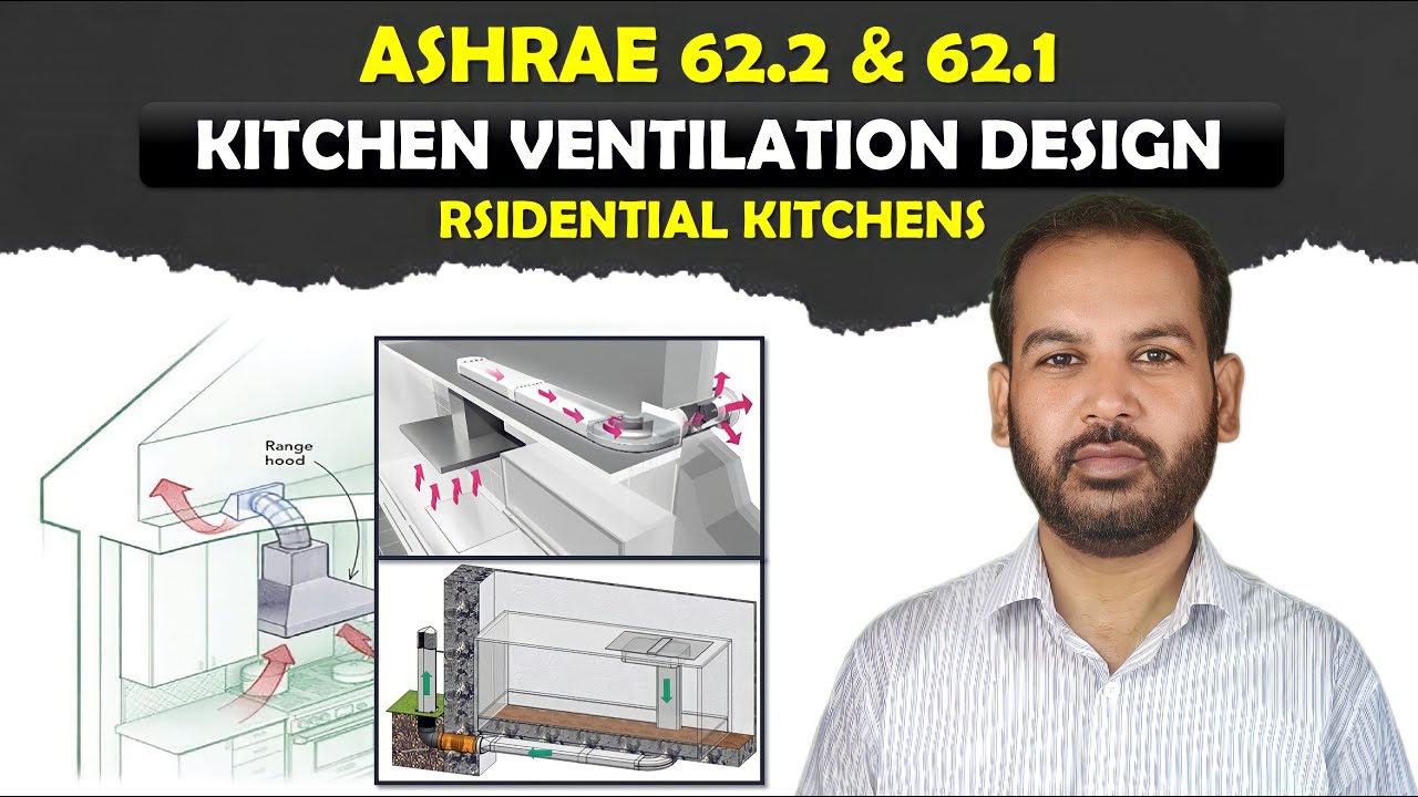 Kitchen Ventilation Design | ASHRAE 62.2 | Residential Kitchen Exhaust Air Calculation in Urdu