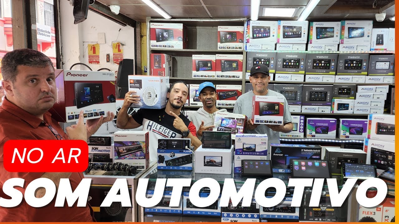 Central multimídia e som automotivo na rua Santa Ifigênia SP Melhor Loja