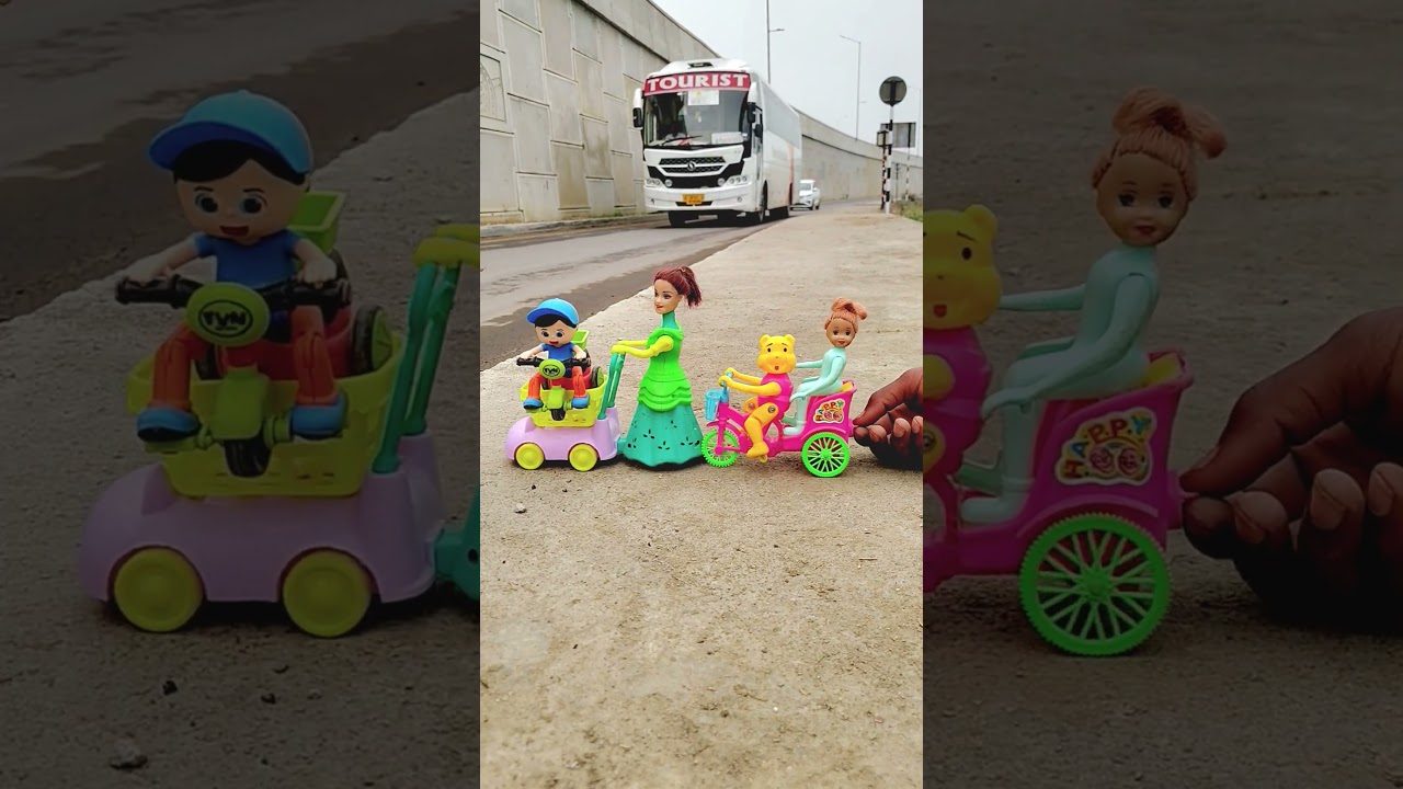 Remote Control Scooty Girl And Monkey Scooter Unboxing And Testing Short ||