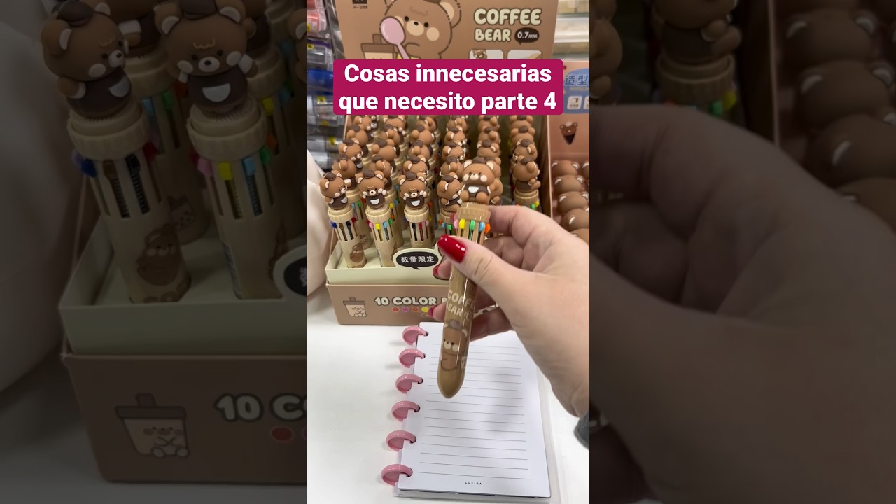 Lapicera 10 en 1: cosas innecesarias que necesito #lapiceras #biromes #lapicesdecolores #osito