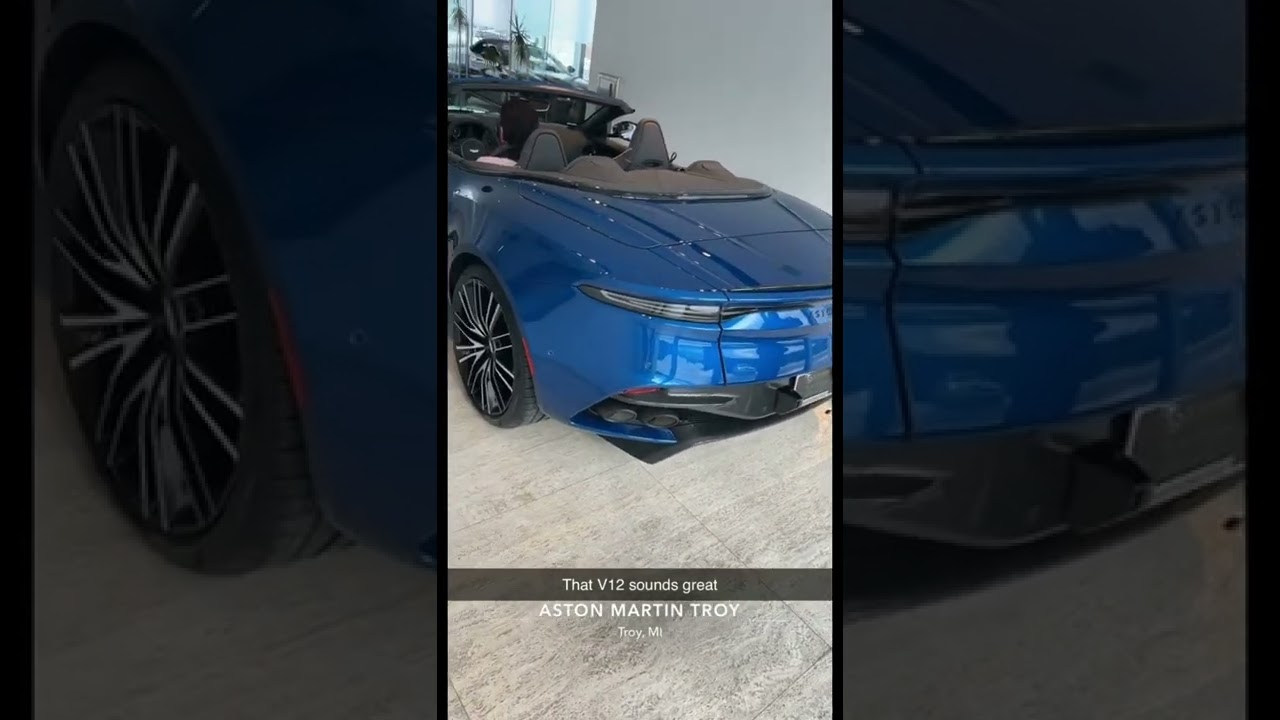 2022 Aston Martin DBS revving it&rsquo;s twin turbo V12