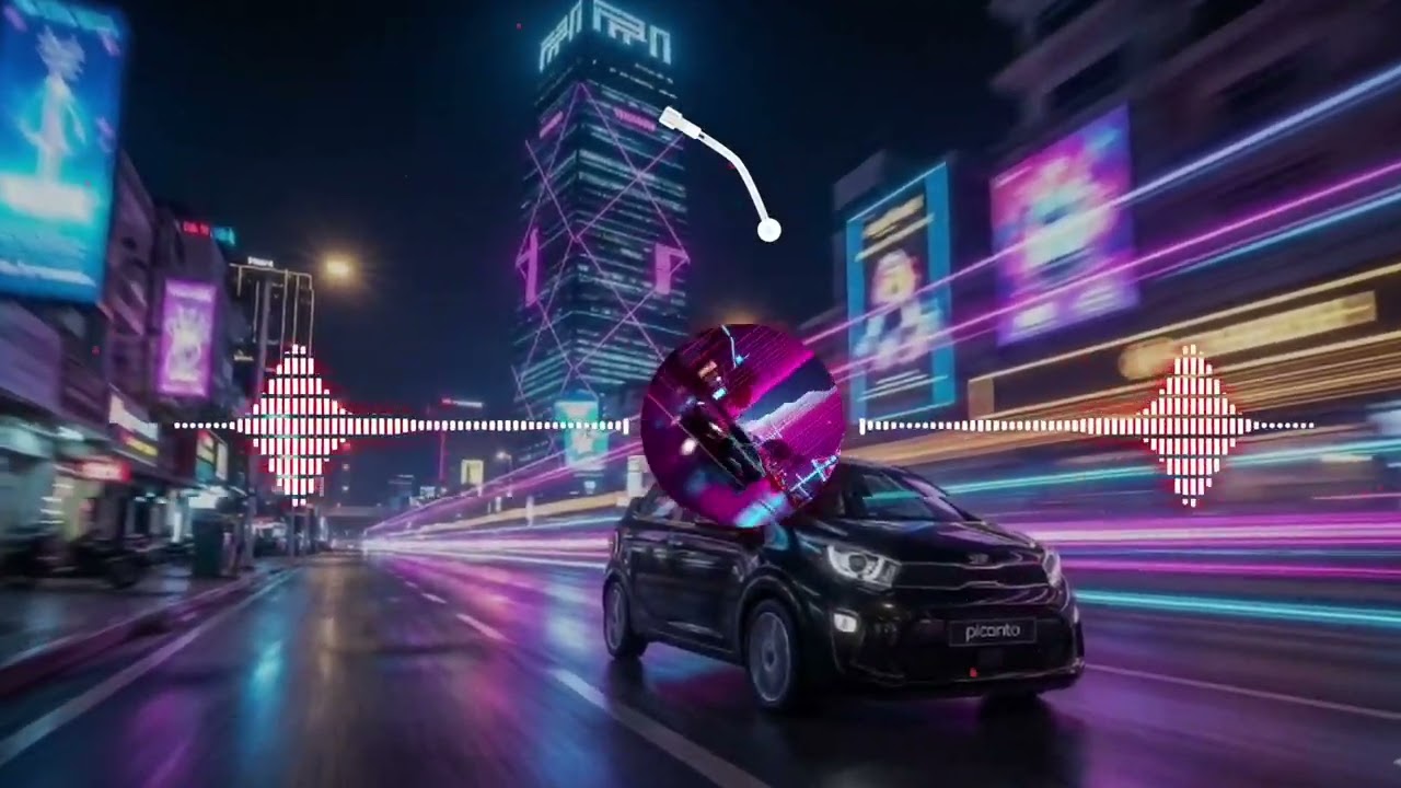រាត្រីពន្លឺនីអុង ក្នុងឡាន (Neon Night Drive) | Free Lyric and style