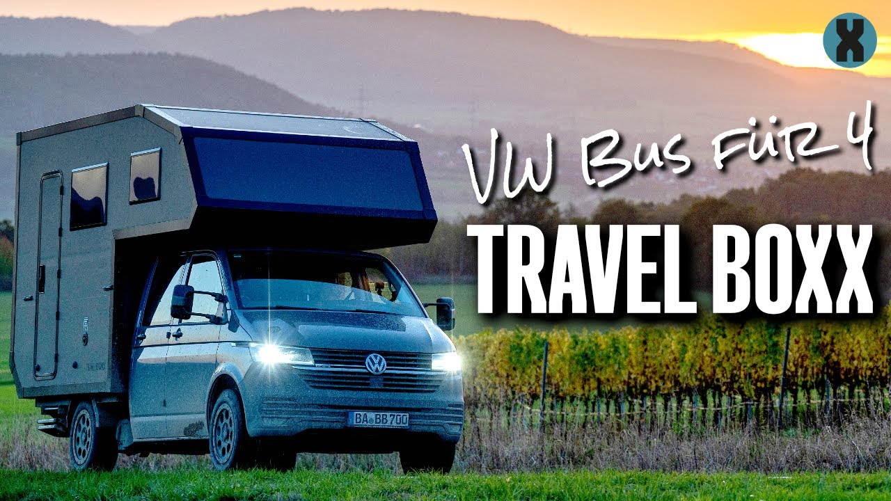 TRAVEL BOXX auf VW T6 4Motion: Pistenfester XL Pickup mit Absetzkabine (🇩🇪+🇬🇧🇺🇸)