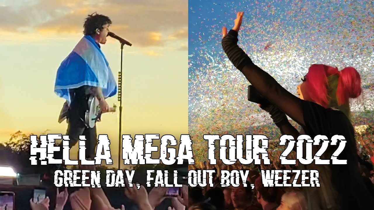 HELLA MEGA TOUR GLASGOW June 2022 | Green Day, Fall Out Boy, Weezer LIVE @ Bellahouston Park | Vlog